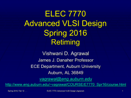 Lecture 6: Retiming