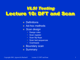 Lecture 12: DFT and Scan