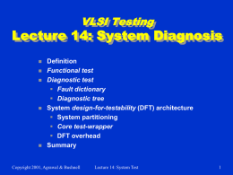 Lecture 14: System Diagnosis
