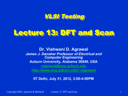 Lecture 13: DFT and Scan
