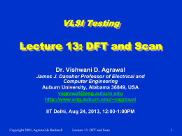 Lecture 13: DFT and Scan