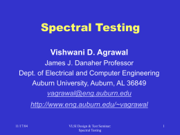 Spectral Testing (Fall'04)