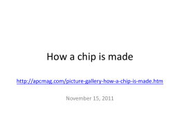 How a chip is made