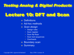 Lecture 10: DFT and Scan