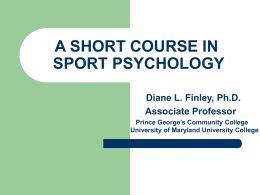 Teaching a Short Course in Sport Psychology