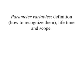 Parameter variables-..