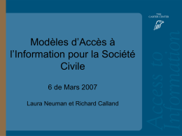 Civil Society Models PowerPoint (French)