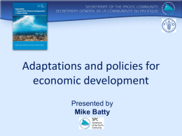 13 Adaptations and policies for economic development