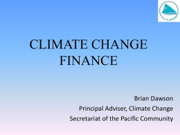 20 Climate change finance