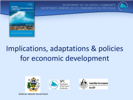 10. Implications adaptations for economic development