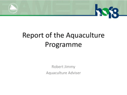 day 1   04 wp3b aquaculture  programme report