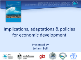 15. Implications adaptation  for economic development   Bell