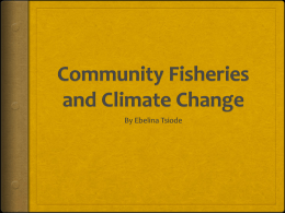 6. Community Fisheries and Climate Change