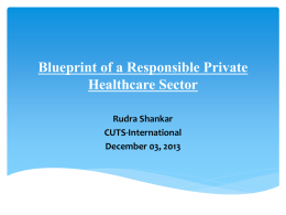 Blueprint of a Responsible Private Healthcare Sector