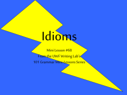 Idioms #68