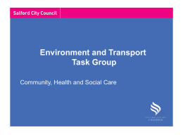 Environment Transport Task Group Presentation 22/7/08