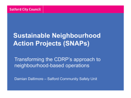 Transforming the CDRP s approach to neighbourhood based operations