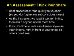 Think-Pair-Share Questions