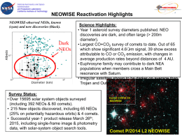 NEOWISE Reactivation Highlights