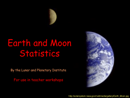 Powerpoint on Earth-Moon System