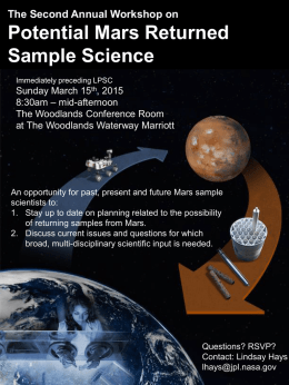 2nd Annual Workshop on Potential Mars Returned Sample Science