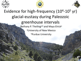 Evidence for High-Frequency (10E4 - 10E5 yr) Glacial-Eustasy during Paleozoic Greenhouse Intervals