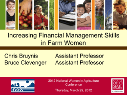 Increasing Financial Management Skills in Farm Women