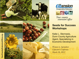 Seeds for Success Workshop Powerpoint