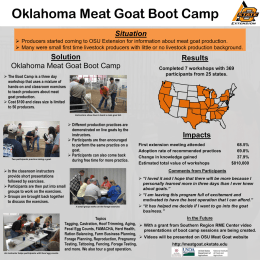 Oklahoma Meat Goat Boot Camp