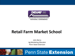 Retail Farm Market School