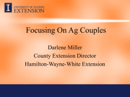 Focusing On Ag Couples