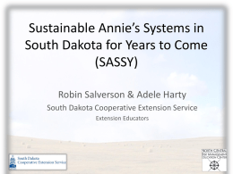 South Dakota SASSY Presentation Salverson/Harty
