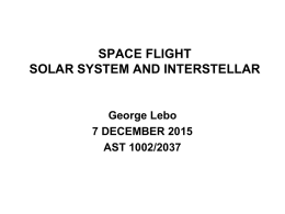 Spaceflight, Solar System and Interstellar, Lebo, 8-5-08.ppt