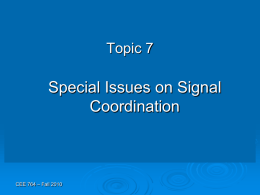 Lecture 7 - Special Issues