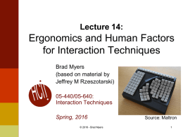Slides for Lecture 14