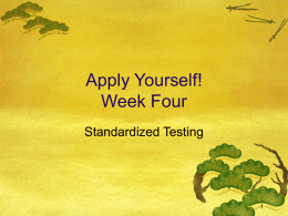 Wk4 (Standardized Tests)