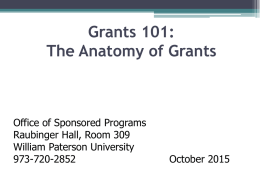 Grants 101 Presentation