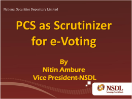 PCS as Scrutinizer for e -Voting