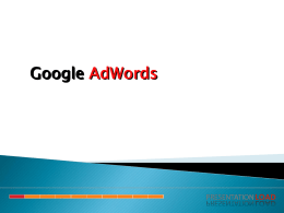 Wykład 10 - Google AdWords
