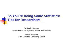 Tips For Researchers