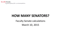 How many senators?