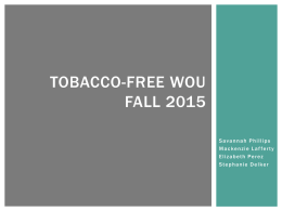 Tobacco-free WOU