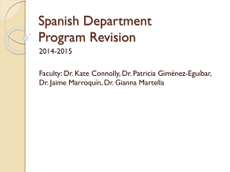 Spanish Program Courses