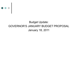 Budget Update Powerpoint