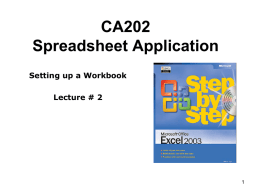 Class 02 Excel CA202.ppt