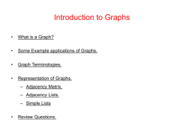 Introduction to Graphs