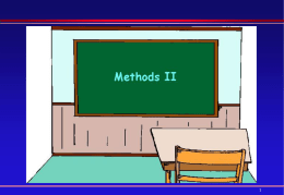 Lecture 19: MoreAboutMethods2