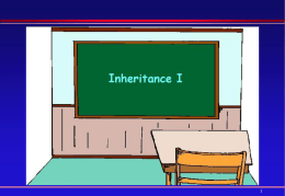 Lecture 21: Inheritance1
