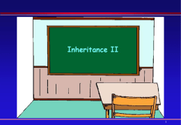 Lecture 22: Inheritance2