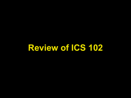 Notes 01: Review of ICS 102